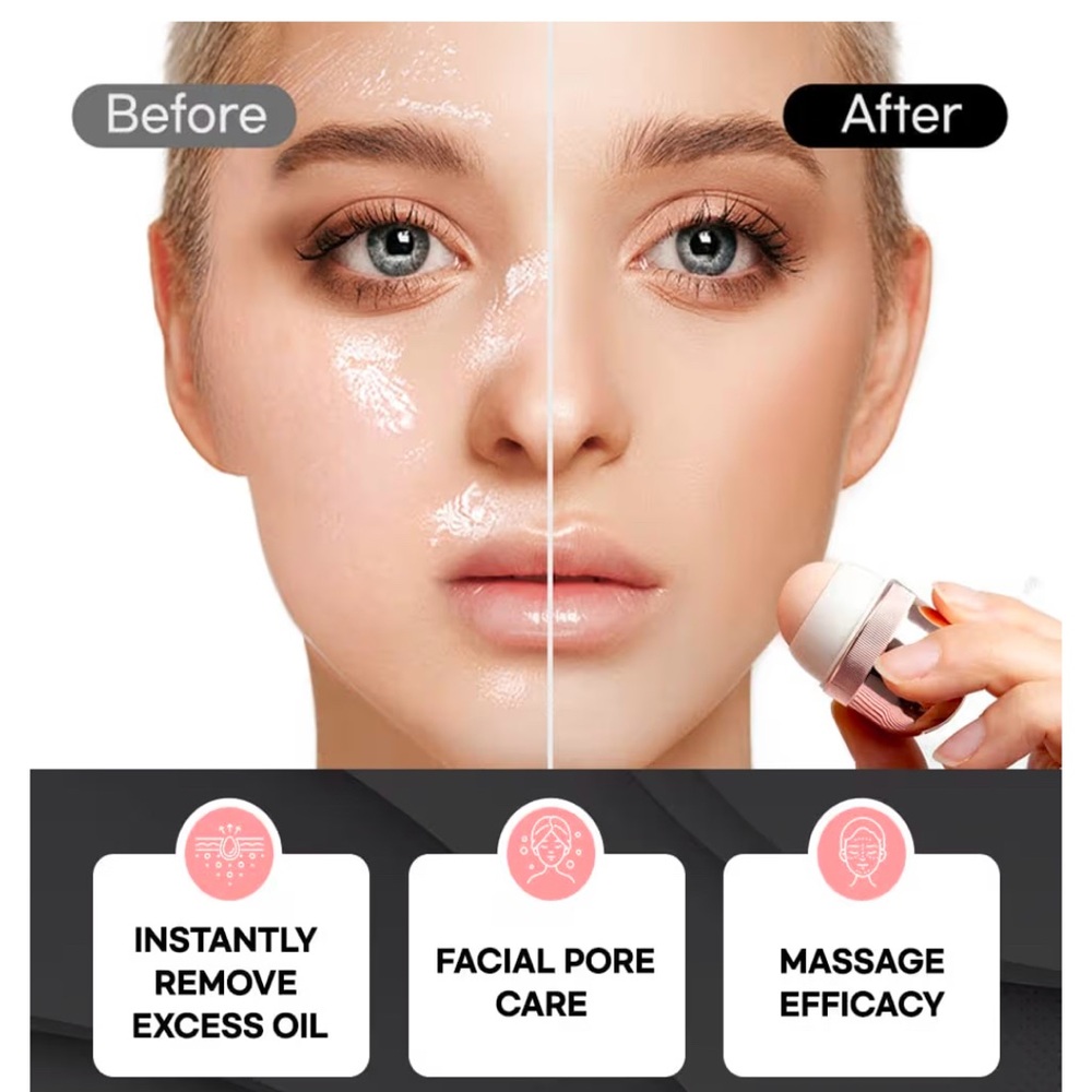 Korean Beauty Oil-Absorbing Volcanic Face Roller - Picture 4 of 8